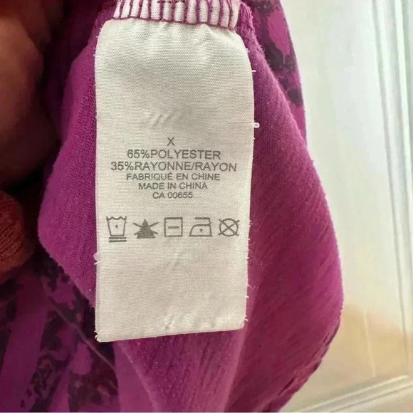 T-Shirt  Purple & Black Striped Size 1X - Picture 6 of 16